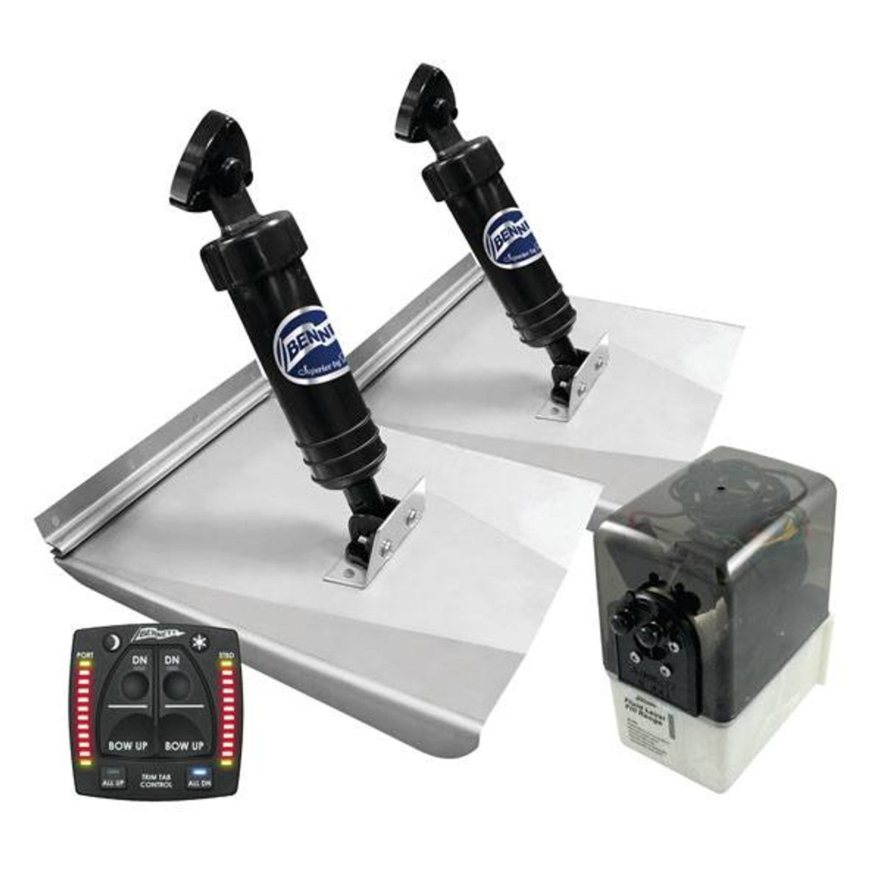 Bennett Sport 10" x 12" Hydraulic Trim Tab Kit w/ All-in-One Control